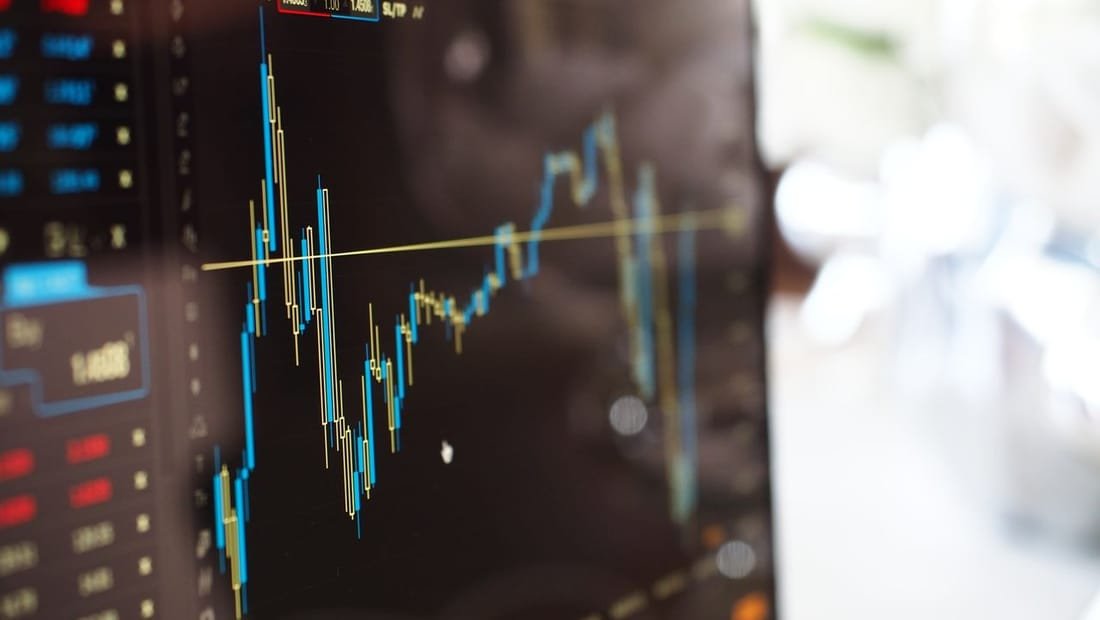 Search ranking growth chart on a screen